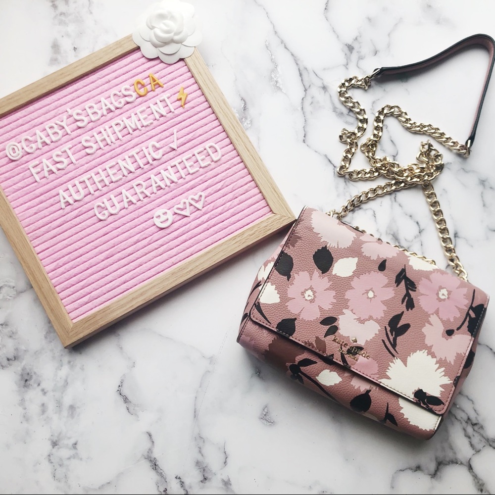 NWT Kate Spade 🌸🎀 Floral Chain Crossbody - Picture 1 of 4
